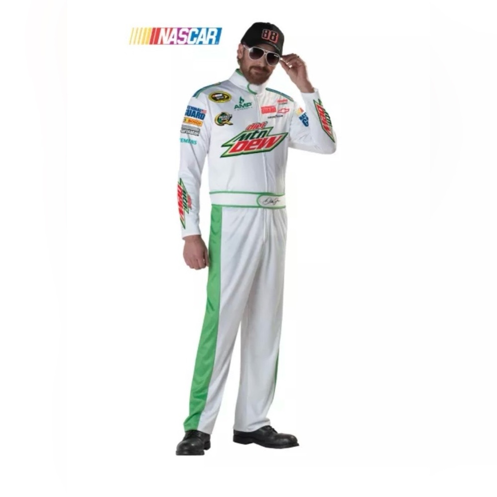 NASCAR Dale Earnhardt Jr. Jumpsuit Costume Adult Size L